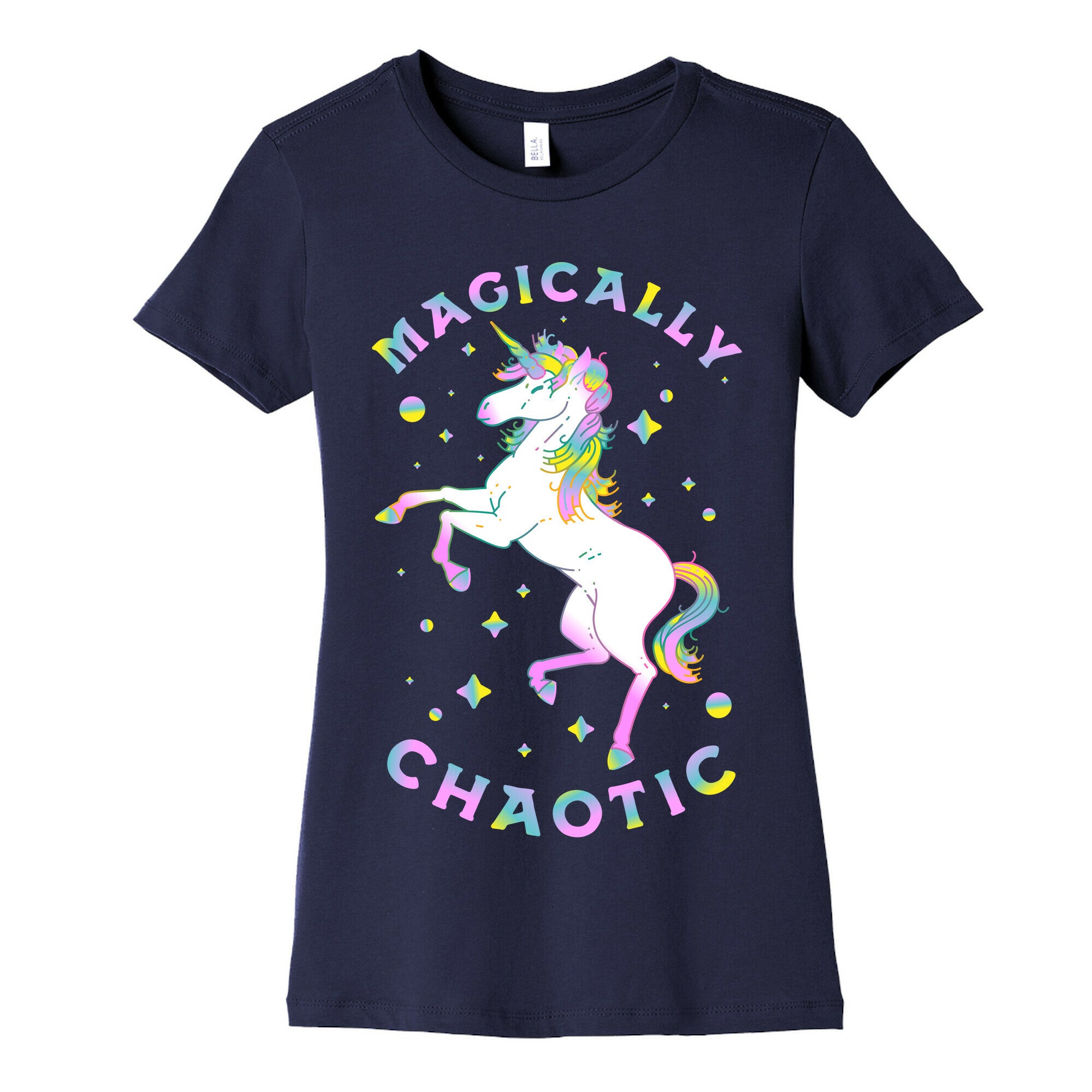 Magically Chaotic Unicorn Women's Cotton Tee